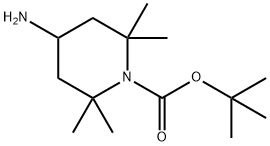 1-Piperidinecarboxylic acid, 4-amino-2,2,6,6-tetramethyl-, 1,1-dimethylethyl ester Structure