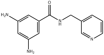 3,5-diamino-N-(pyridin-3-ylmethyl)benzamide Structure