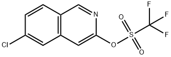 Methanesulfonic acid, 1,1,1-trifluoro-, 6-chloro-3-isoquinolinyl ester 구조식 이미지