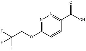 6-(2,2,2-Trifluoroethoxy)pyridazine-3-carboxylic Acid 구조식 이미지