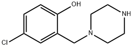 Phenol, 4-chloro-2-(1-piperazinylmethyl)- Structure