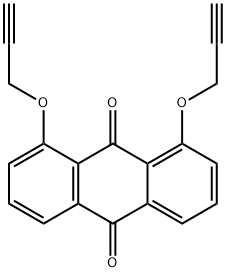 9,10-Anthracenedione, 1,8-bis(2-propyn-1-yloxy)- 구조식 이미지