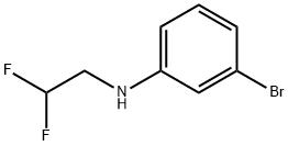 3-bromo-N-(2,2-difluoroethyl)aniline 구조식 이미지