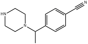 4-[1-(piperazin-1-yl)ethyl]benzonitrile 구조식 이미지