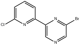 Pyrazine, 2-bromo-6-(6-chloro-2-pyridinyl)- Structure