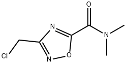 3-(클로로메틸)-N,N-디메틸-1,2,4-옥사디아졸-5-카르복사미드(SALTDATA:FREE) 구조식 이미지