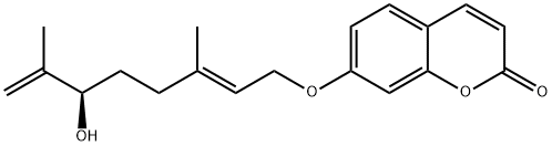 7-(6'R-hydroxy-3',7'-
dimethylocta-2',7'-dienyloxy)coumarin 구조식 이미지