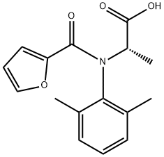 Alanine, N-(2,6-dimethylphenyl)-N-(2-furanylcarbonyl)- Structure