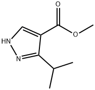 1H-Pyrazole-4-carboxylic acid, 3-(1-methylethyl)-, methyl ester Structure