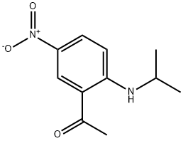 1-[2-(Isopropylamino)-5-nitrophenyl]ethanone 구조식 이미지