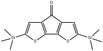 4H-Cyclopenta[2,1-b:3,4-b']dithiophen-4-one, 2,6-bis(trimethylsilyl)- Structure