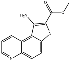 Thieno[3,2-f]quinoline-2-carboxylic acid, 1-amino-, methyl ester Structure