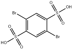 1,4-Benzenedisulfonic acid, 2,5-dibromo- Structure