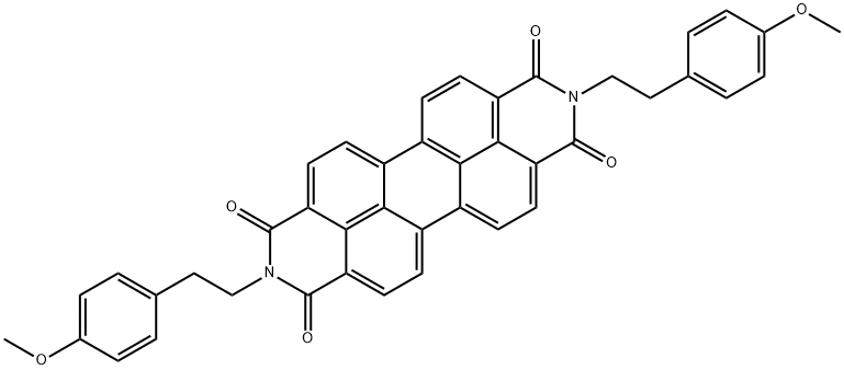 N,N'-bis[2-(4-Methoxylphenyl)-ethyl]-3,4,9,10-perylenedicarboxiMide Structure