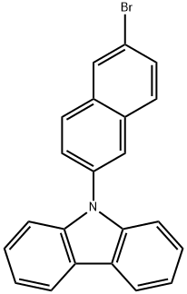 9H-Carbazole, 9-(6-bromo-2-naphthalenyl)- Structure