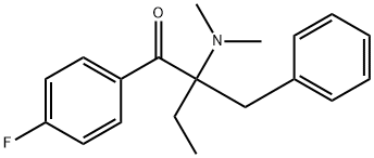 1-Butanone, 2-(dimethylamino)-1-(4-fluorophenyl)-2-(phenylmethyl)- 구조식 이미지
