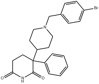 [3,4'-Bipiperidine]-2,6-dione, 1'-[(4-bromophenyl)methyl]-3-phenyl- Structure