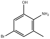 Phenol, 2-amino-5-bromo-3-methyl- 구조식 이미지