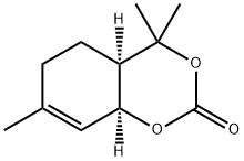 4H-1,3-Benzodioxin-2-one, 4a,5,6,8a-tetrahydro-4,4,7-trimethyl-, (4aR,8aS)- 구조식 이미지