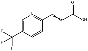 2-Propenoic acid, 3-[5-(trifluoromethyl)-2-pyridinyl]- Structure