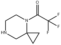 Ethanone, 1-(4,7-diazaspiro[2.5]oct-4-yl)-2,2,2-trifluoro- Structure