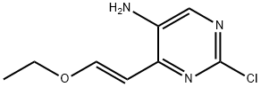 5-Pyrimidinamine, 2-chloro-4-[(1E)-2-ethoxyethenyl]- Structure