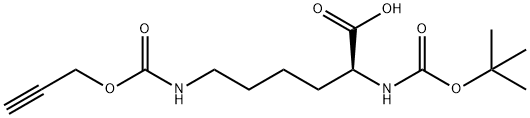N-α-Boc-propargyl-lysine-OH 구조식 이미지