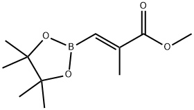 2-Propenoic acid, 2-methyl-3-(4,4,5,5-tetramethyl-1,3,2-dioxaborolan-2-yl)-, methyl ester, (2E)- Structure