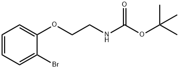 tert-Butyl N-[2-(2-bromophenoxy)ethyl]carbamate 구조식 이미지