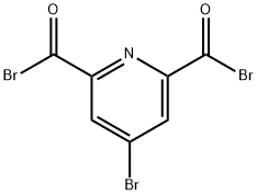 2,6-Pyridinedicarbonyl dibromide, 4-bromo- 구조식 이미지