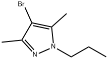 4-Bromo-3,5-dimethyl-1-propyl-1H-pyrazole 구조식 이미지