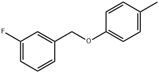 Benzene, 1-fluoro-3-[(4-methylphenoxy)methyl]- Structure