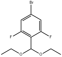 Benzene, 5-bromo-2-(diethoxymethyl)-1,3-difluoro- 구조식 이미지