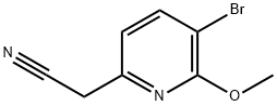 2-Pyridineacetonitrile, 5-bromo-6-methoxy- Structure