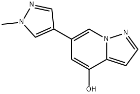 Pyrazolo[1,5-a]pyridin-4-ol, 6-(1-methyl-1H-pyrazol-4-yl)- Structure