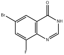 6-Bromo-8-fluoroquinazolin-4-ol 구조식 이미지