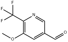 5-methoxy-6-(trifluoromethyl)pyridine-3-carbaldehyde Structure