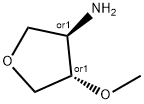 3-Furanamine, tetrahydro-4-methoxy-, (3R,4S)-rel- Structure