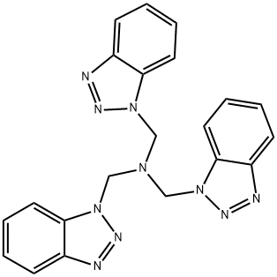 1H-Benzotriazole-1-methanamine, N,N-bis(1H-benzotriazol-1-ylmethyl)- Structure