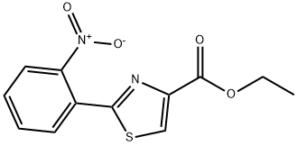 4-Thiazolecarboxylic acid, 2-(2-nitrophenyl)-, ethyl ester Structure