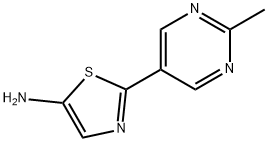 5-Amino-2-(2-methylpyrimidyl-5-yl)thiazole 구조식 이미지