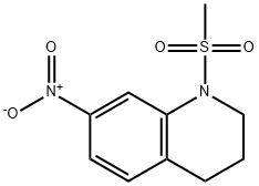 Quinoline, 1,2,3,4-tetrahydro-1-(methylsulfonyl)-7-nitro- Structure