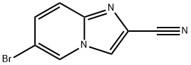 Imidazo[1,2-a]pyridine-2-carbonitrile, 6-bromo- 구조식 이미지