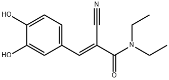 2-Propenamide, 2-cyano-3-(3,4-dihydroxyphenyl)-N,N-diethyl-, (2E)- Structure