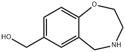 1,4-benzoxazepine-7-methanol, 2,3,4,5-tetrahydro- Structure