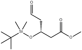 Pentanoic acid, 3-[[(1,1-dimethylethyl)dimethylsilyl]oxy]-5-oxo-, methyl ester, (3R)- Structure