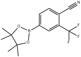 4-氰基-3-三氟甲基苯硼酸频哪醇酯 구조식 이미지