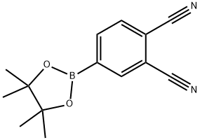 1,2-Benzenedicarbonitrile, 4-(4,4,5,5-tetramethyl-1,3,2-dioxaborolan-2-yl)- 구조식 이미지