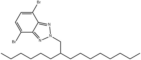 2H-Benzotriazole, 4,7-dibromo-2-(2-hexyldecyl)- 구조식 이미지