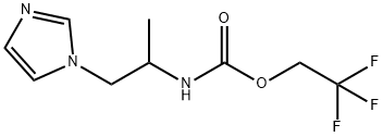 2,2,2-Trifluoroethyl N-[1-(1H-imidazol-1-yl)propan-2-yl]carbamate Structure
